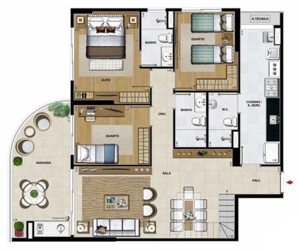Cobertura, 4 quartos, 256 m² - Foto 5