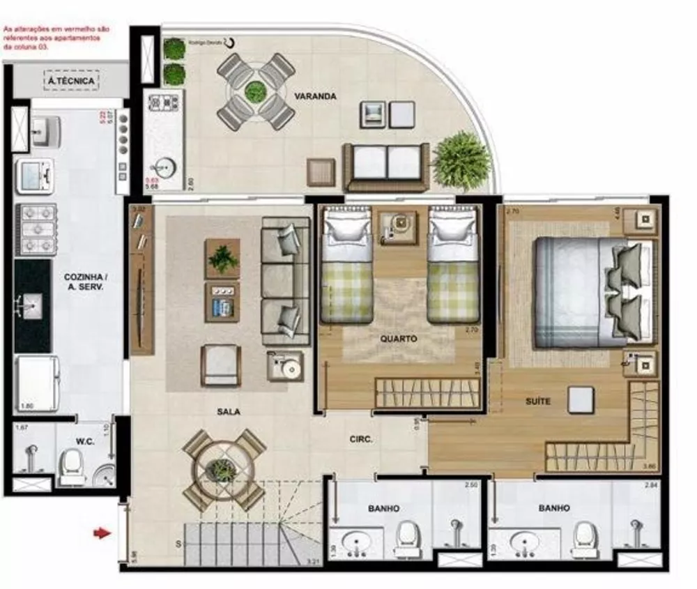 Cobertura, 3 quartos, 165 m² - Foto 11