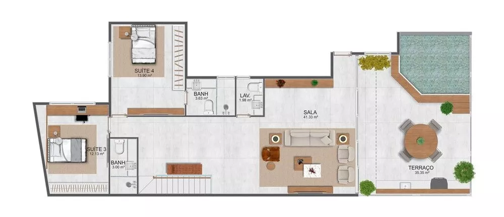 Cobertura, 4 quartos, 270 m² - Foto 8