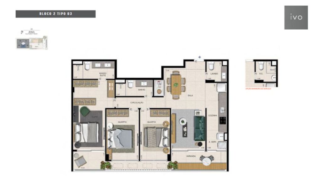 Apartamento à venda com 3 quartos, 112m² - Foto 9