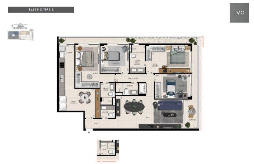 Apartamento à venda com 3 quartos, 112m² - Foto 14