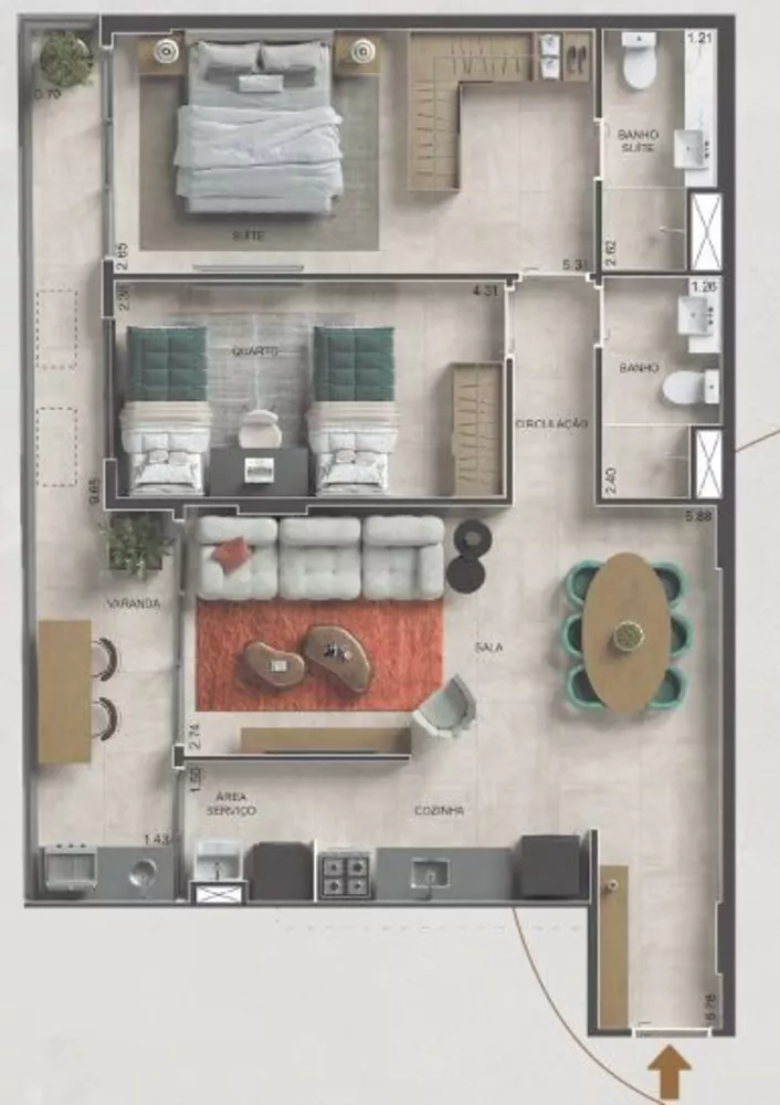 Apartamento, 3 quartos, 122 m² - Foto 25