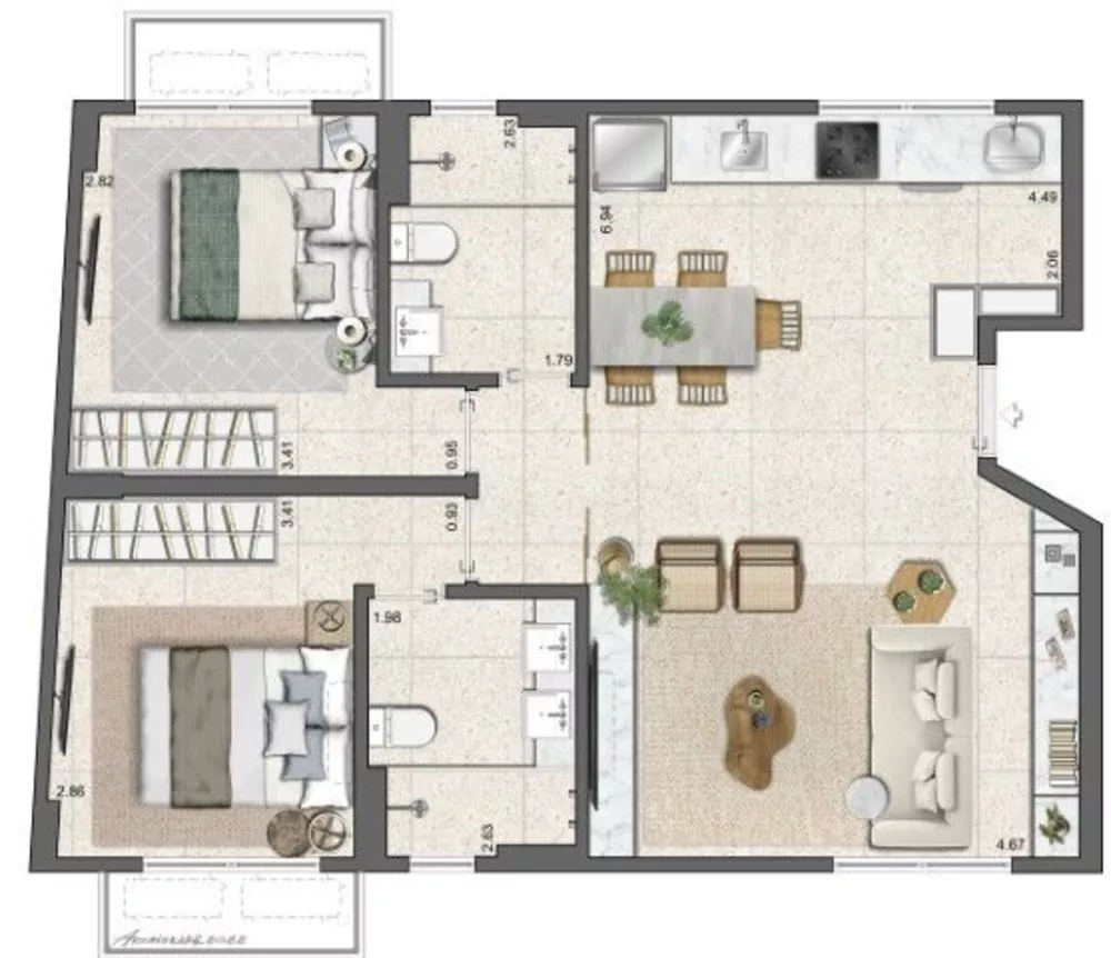 Apartamento, 2 quartos, 54 m² - Foto 32