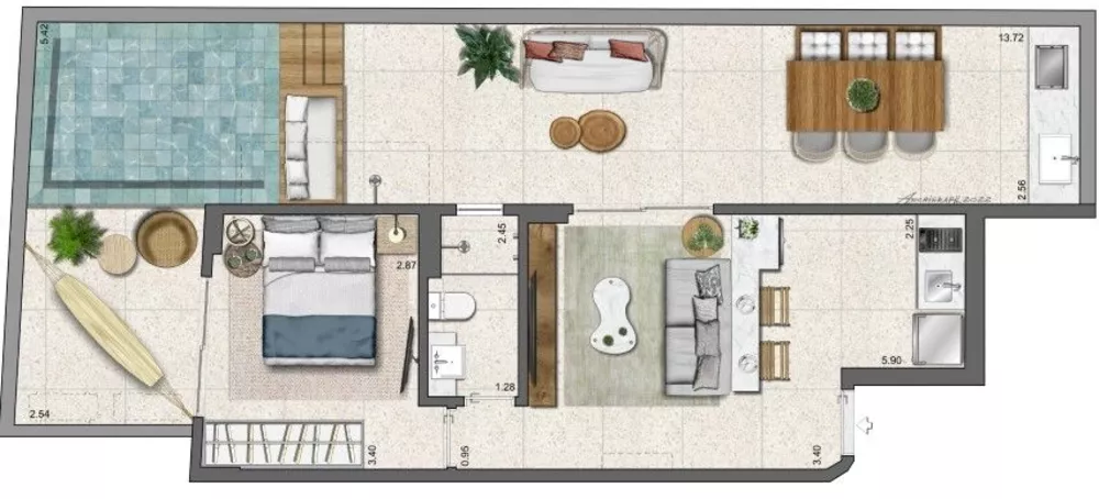 Apartamento, 2 quartos, 54 m² - Foto 17