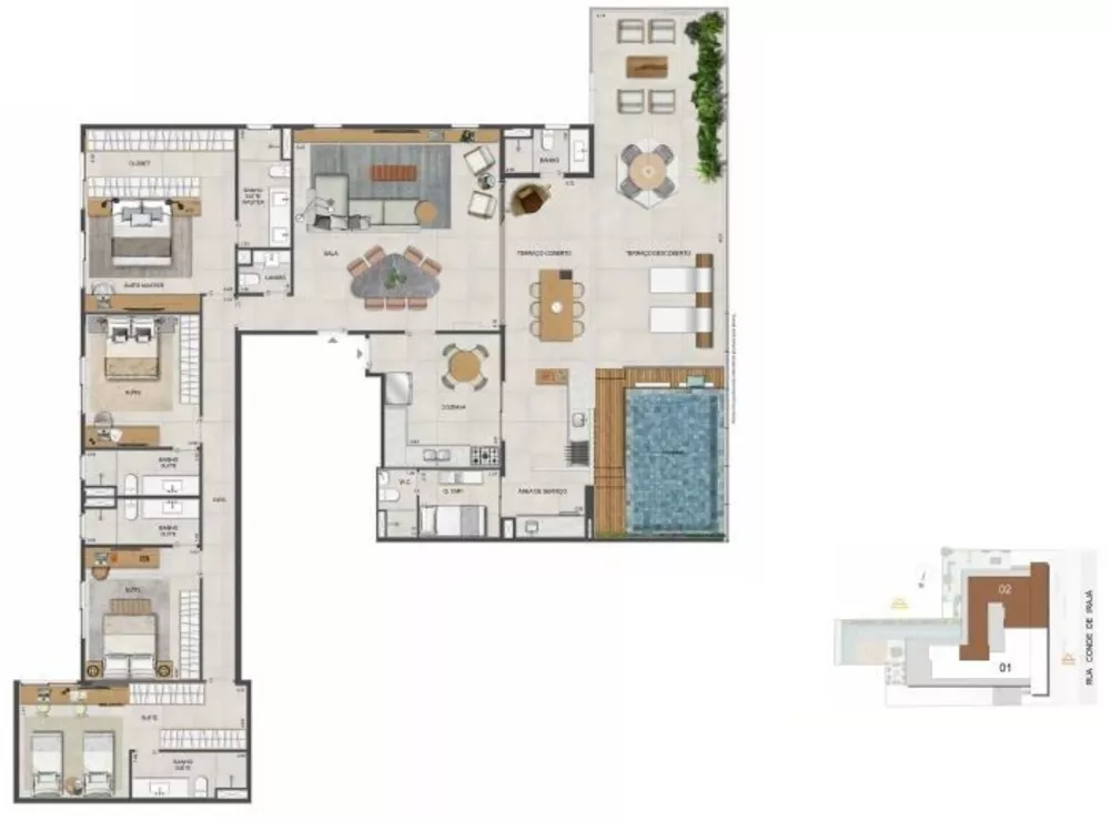 Apartamento, 3 quartos, 150 m² - Foto 31