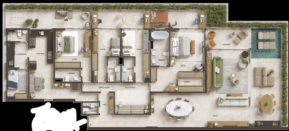 Apartamento, 4 quartos, 322 m² - Foto 22