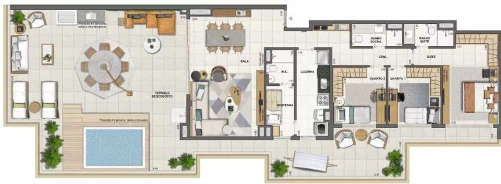 Cobertura, 3 quartos, 212 m² - Foto 21