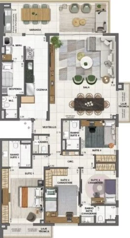 Cobertura, 3 quartos, 212 m² - Foto 4
