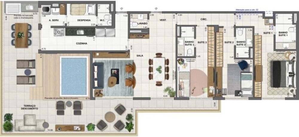 Cobertura, 3 quartos, 212 m² - Foto 69