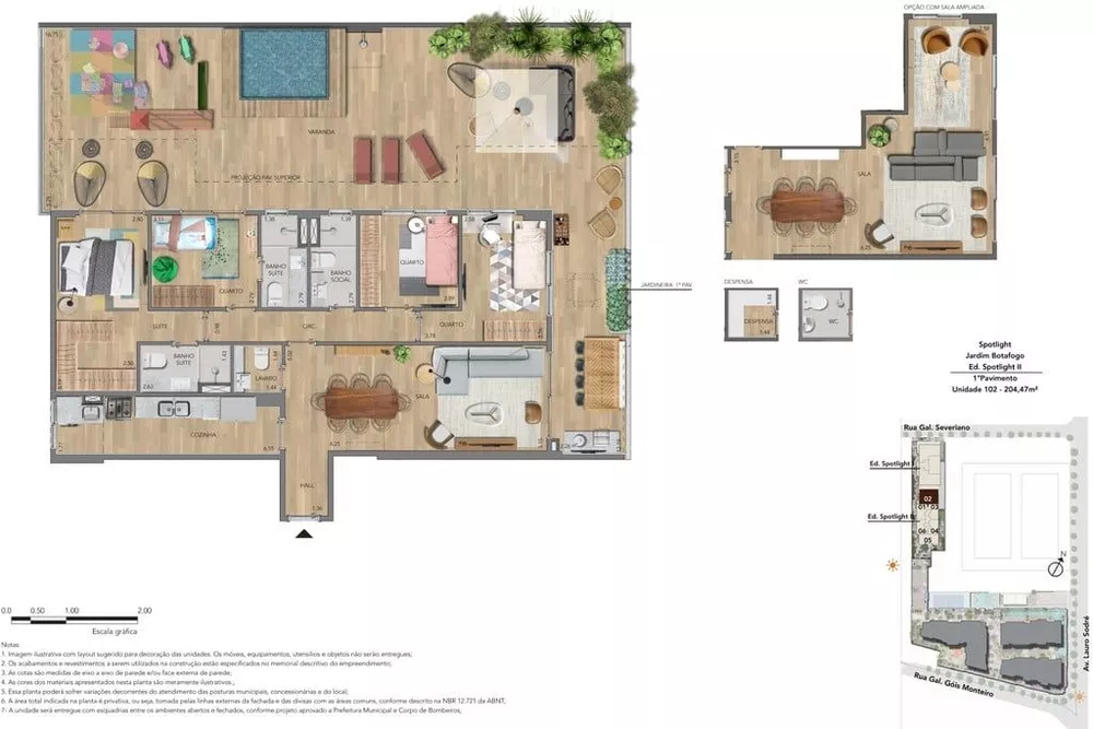 Apartamento, 3 quartos, 100 m² - Foto 1