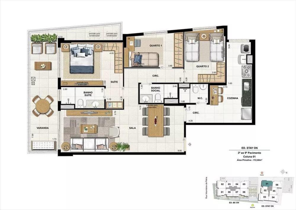 Apartamento, 3 quartos, 112 m² - Foto 43