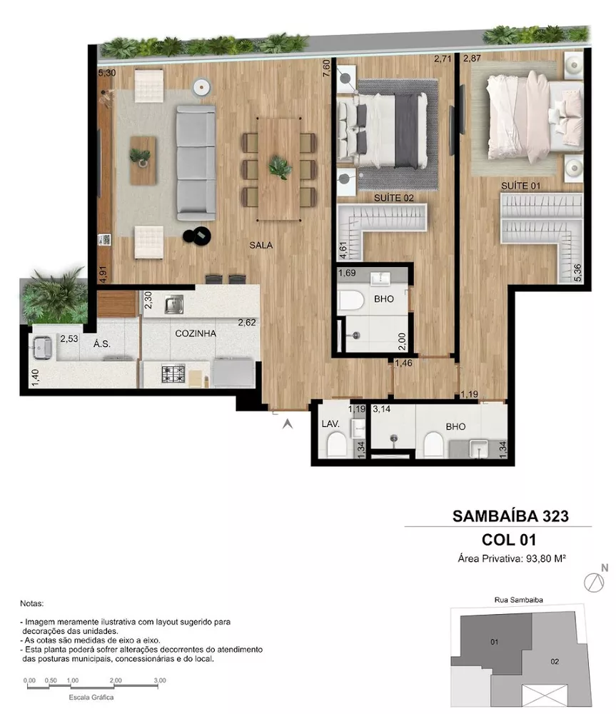 Apartamento, 3 quartos, 129 m² - Foto 1
