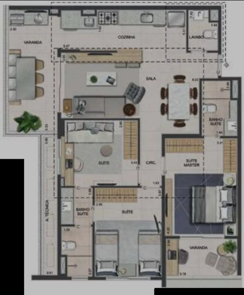 Apartamento, 2 quartos, 77 m² - Foto 32