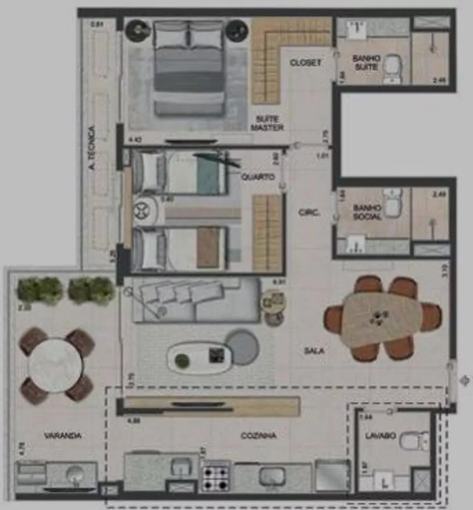 Apartamento, 2 quartos, 77 m² - Foto 27