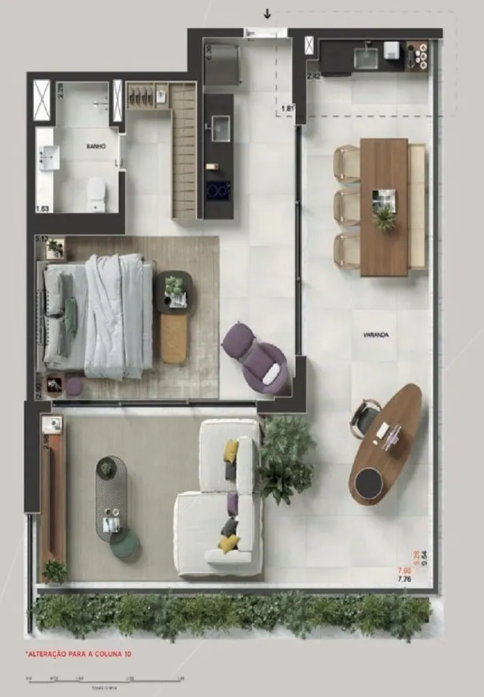Apartamento, 1 quarto, 63 m² - Foto 54