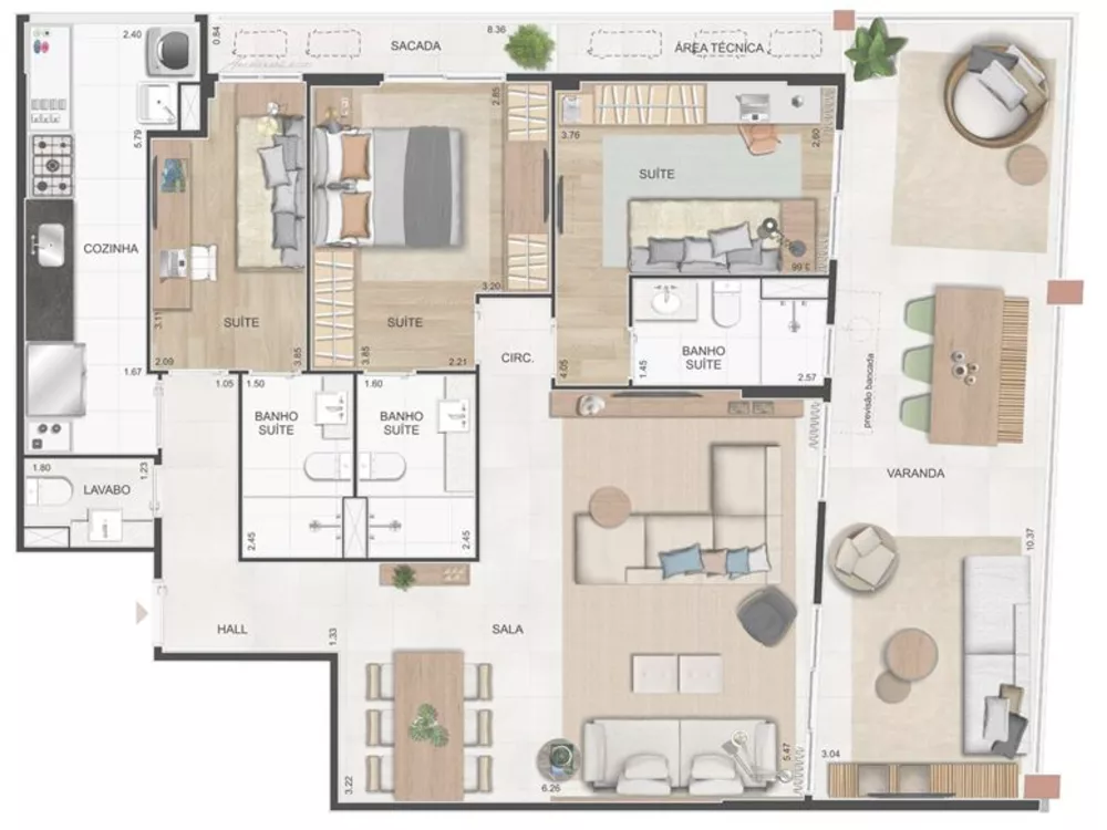 Apartamento, 4 quartos, 109 m² - Foto 25