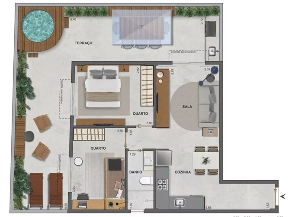 Apartamento, 2 quartos, 66 m² - Foto 11