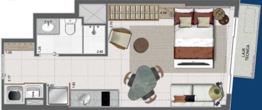 Kitnet-Studio, 33 m² - Foto 13