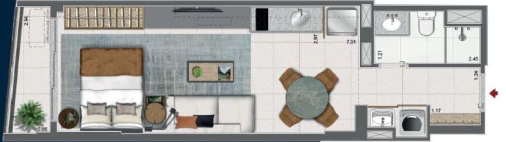 Kitnet-Studio, 33 m² - Foto 33