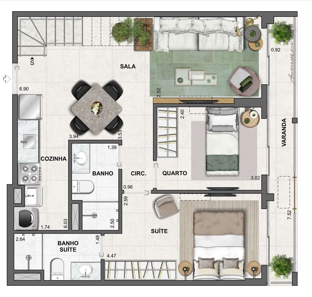 Apartamento, 2 quartos, 137 m² - Foto 15
