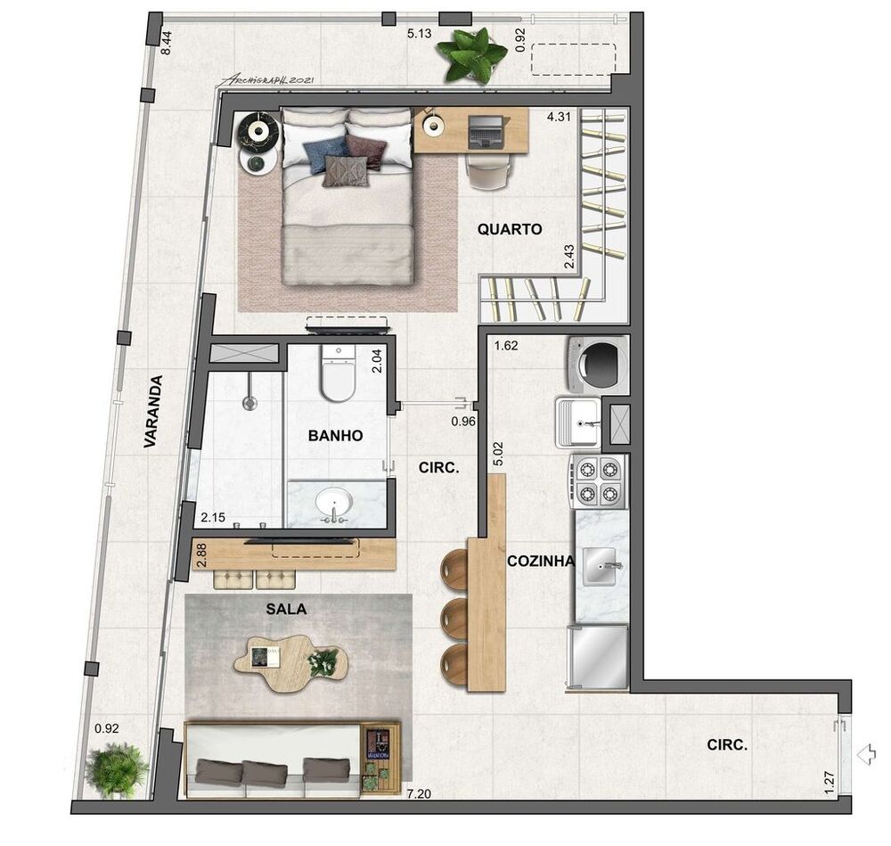 Apartamento, 2 quartos, 137 m² - Foto 21