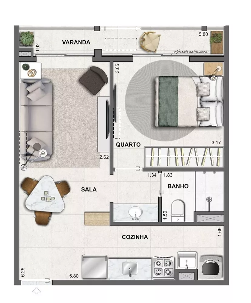 Apartamento, 2 quartos, 137 m² - Foto 19