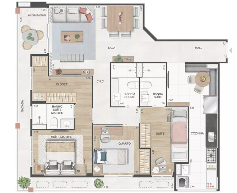 Apartamento, 4 quartos, 128 m² - Foto 18