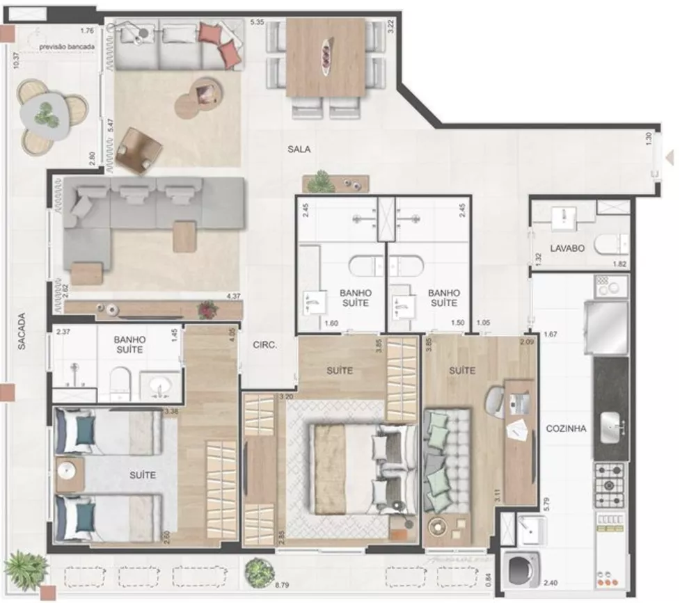 Apartamento, 4 quartos, 128 m² - Foto 27