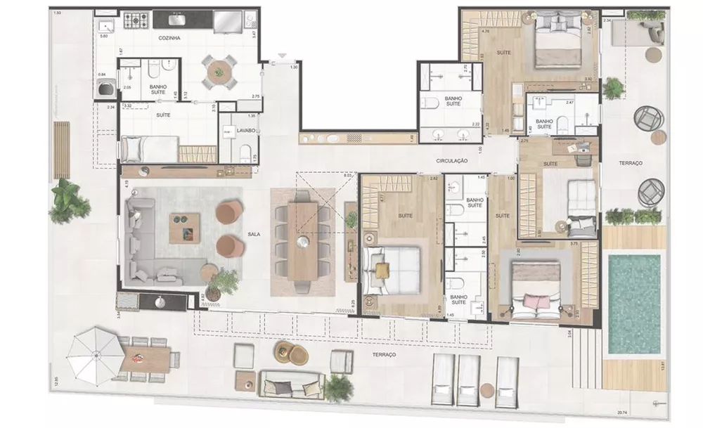 Apartamento, 4 quartos, 128 m² - Foto 29