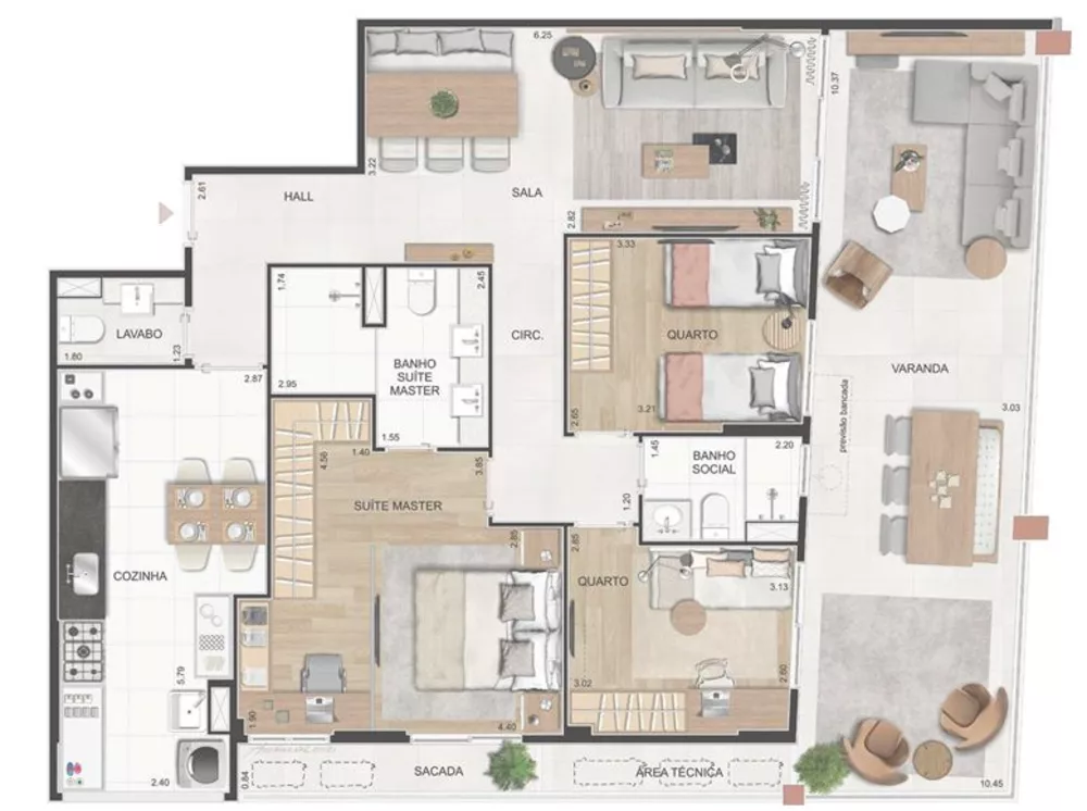 Apartamento, 4 quartos, 128 m² - Foto 14