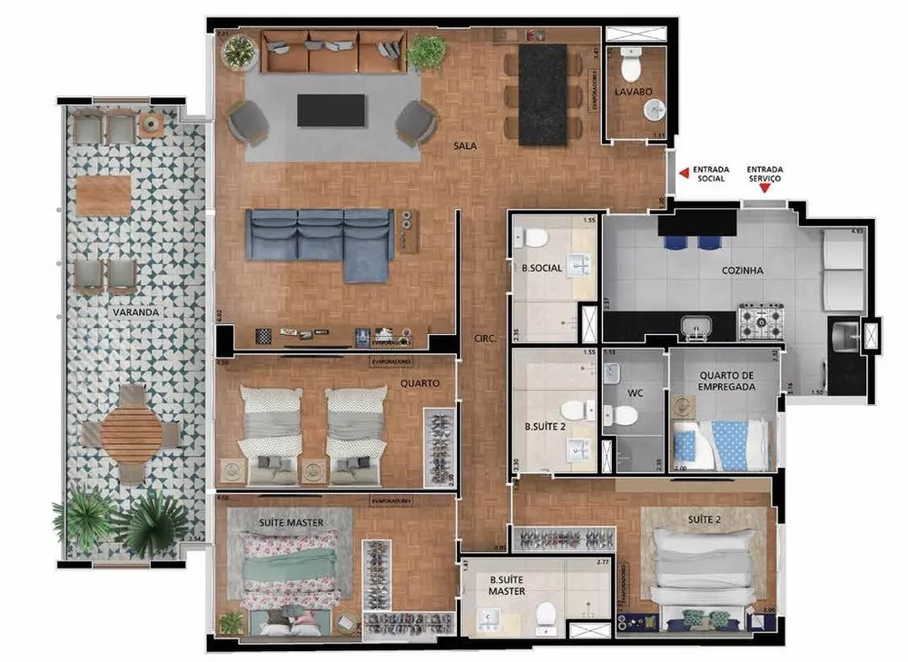 Apartamento, 4 quartos, 152 m² - Foto 13