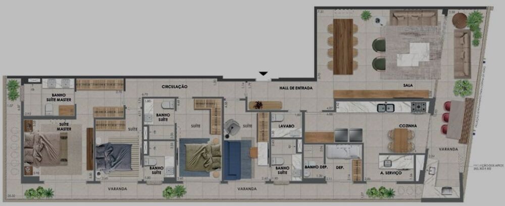 Apartamento à venda com 4 quartos, 295m² - Foto 4