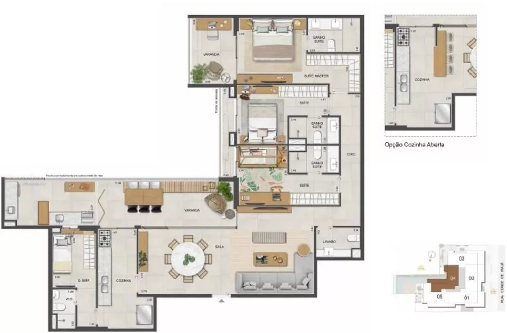 Apartamento, 4 quartos, 166 m² - Foto 13