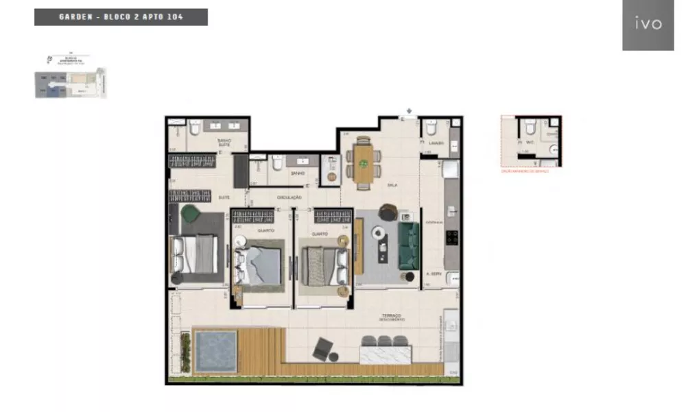 Cobertura, 4 quartos, 209 m² - Foto 17