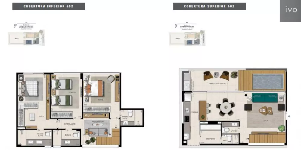 Cobertura, 4 quartos, 209 m² - Foto 2
