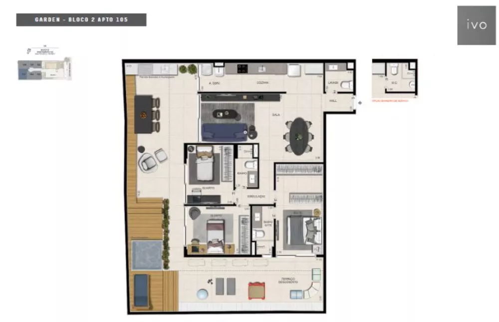 Cobertura, 4 quartos, 209 m² - Foto 24