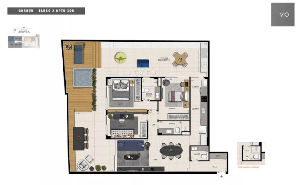 Cobertura, 4 quartos, 209 m² - Foto 1