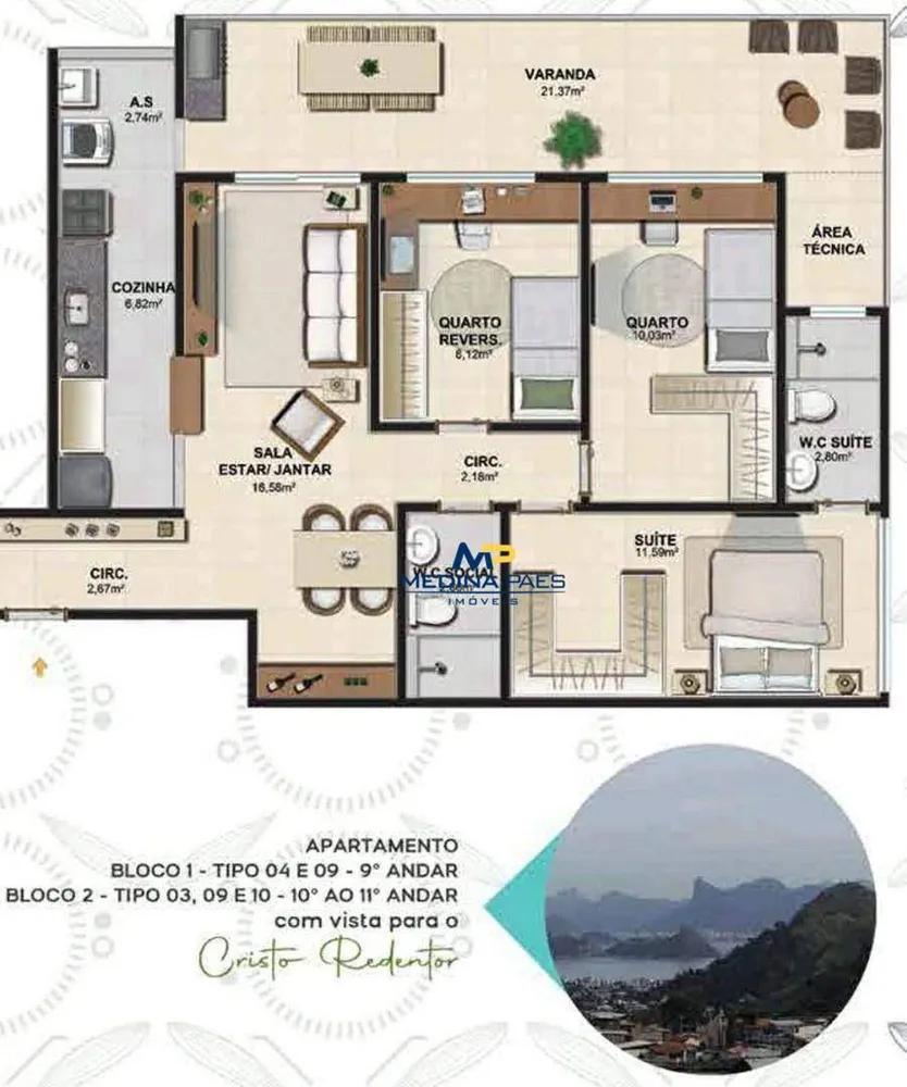 Apartamento, 3 quartos, 96 m² - Foto 3