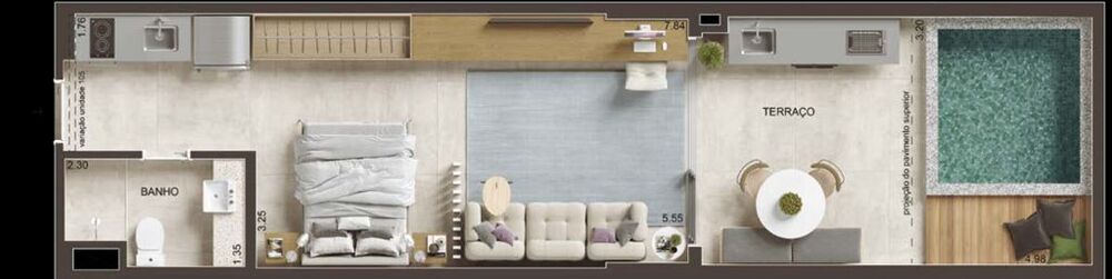 Kitnet-Studio, 38 m² - Foto 9