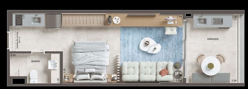 Kitnet-Studio, 38 m² - Foto 8