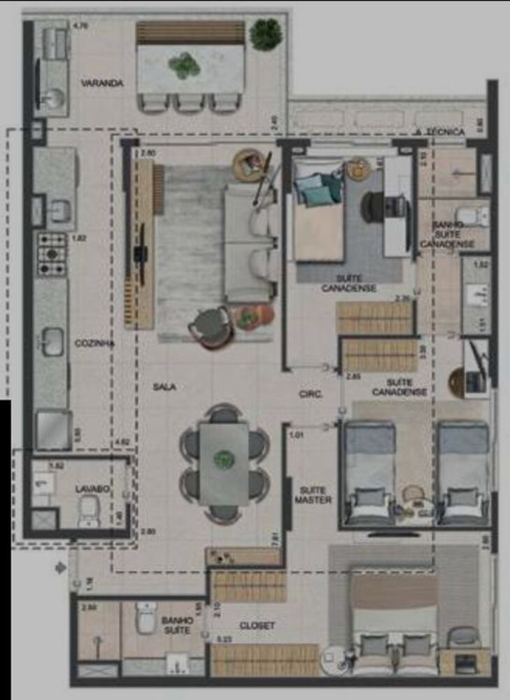 Apartamento, 3 quartos, 96 m² - Foto 10