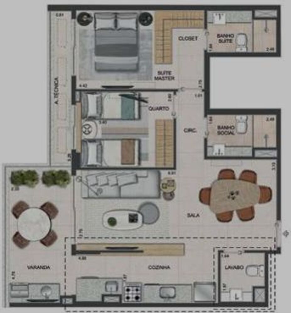 Apartamento, 3 quartos, 96 m² - Foto 8