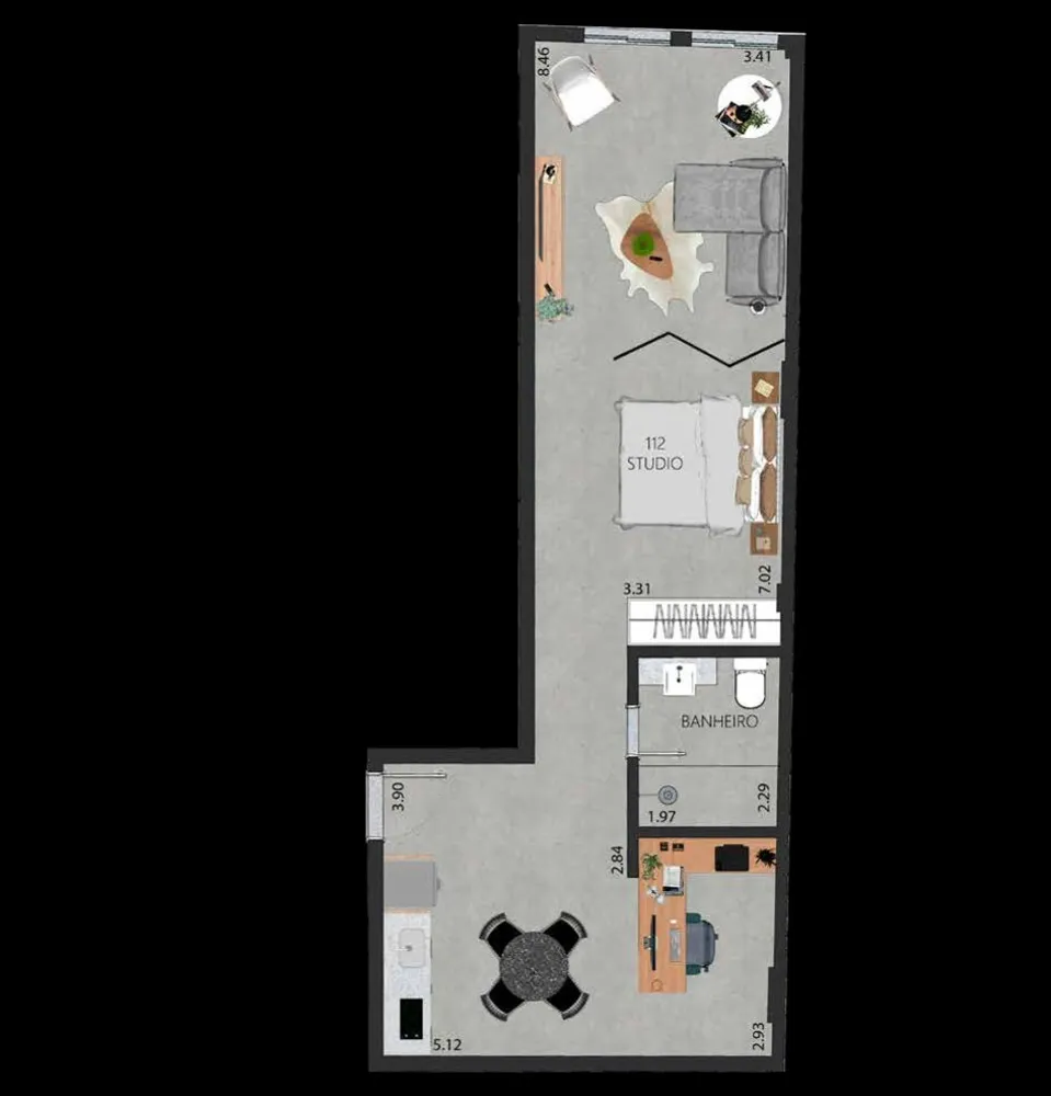 Apartamento, 1 quarto, 59 m² - Foto 31