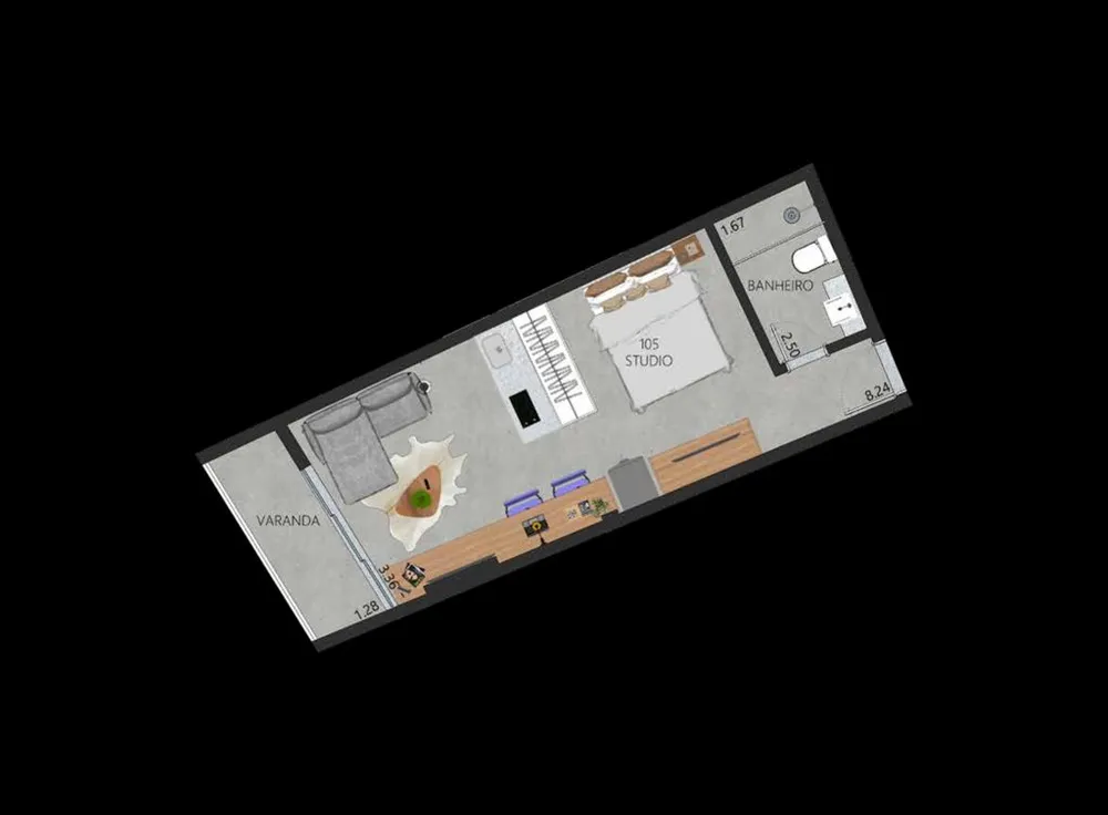 Apartamento, 1 quarto, 59 m² - Foto 28
