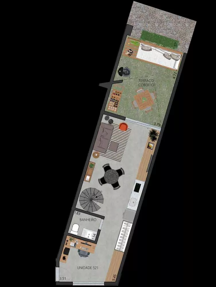 Apartamento, 1 quarto, 59 m² - Foto 22