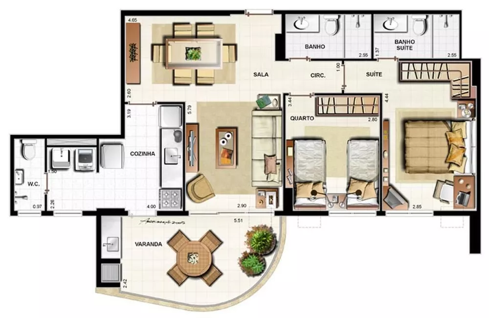 Apartamento, 2 quartos, 82 m² - Foto 10