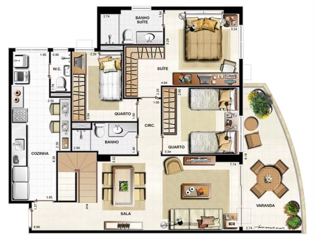 Apartamento, 2 quartos, 82 m² - Foto 27