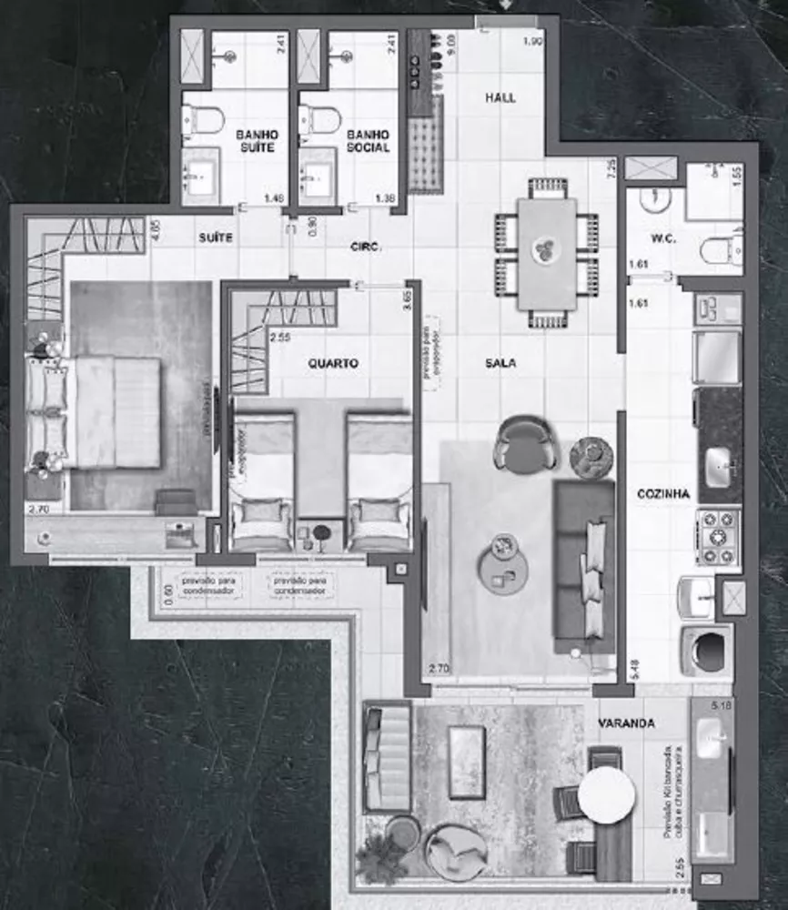 Apartamento, 2 quartos, 97 m² - Foto 53