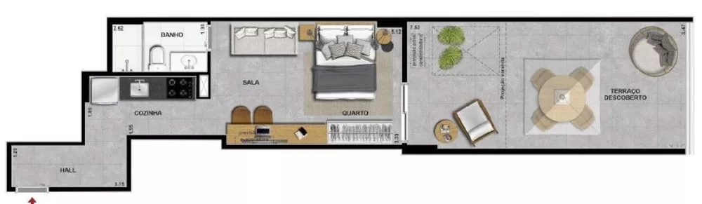 Kitnet-Studio, 37 m² - Foto 11