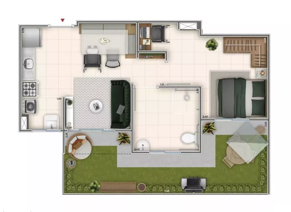 Apartamento, 2 quartos, 40 m² - Foto 14